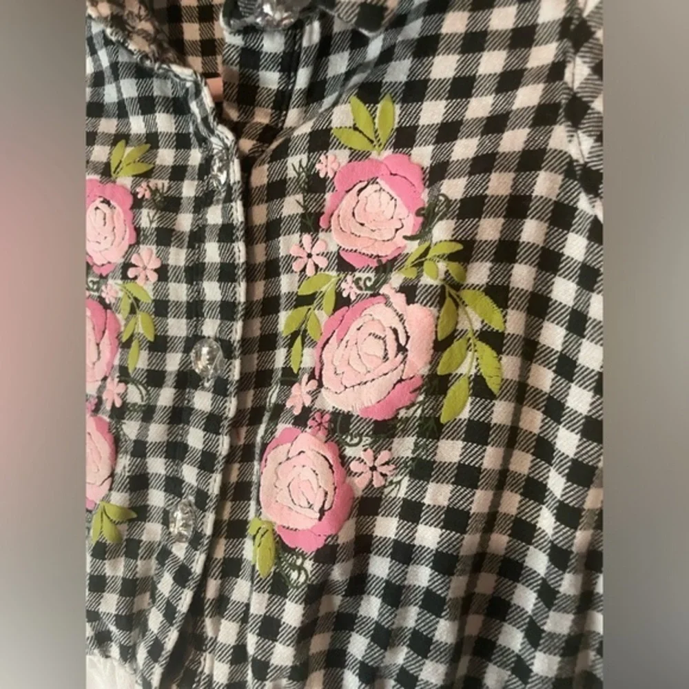 Little Lass checkered romper ‎ 3t - Picture 2 of 5